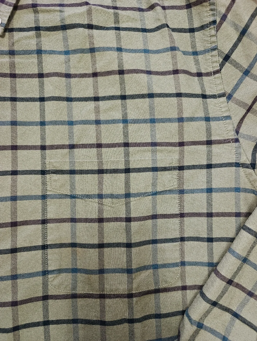 J. Crew Mercantile Flex Plaid Button-Down Shirt – Men's XL